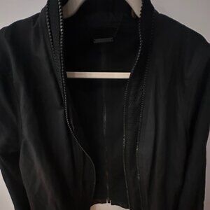 Nylon Paneled Moto Jacket -- Great condition!